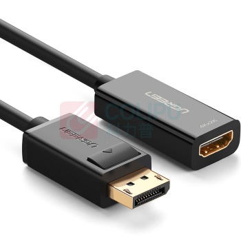 绿联 UGREEN DP转HDMI转接头 40363 MM137 4K 高清DP转换器 DisplayPort转hdmi公对母转接线