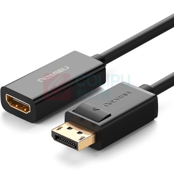 绿联 UGREEN DP转HDMI转接头 40363 MM137 4K 高清DP转换器 DisplayPort转hdmi公对母转接线