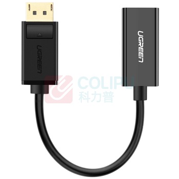 绿联 UGREEN DP转HDMI转接头 40363 MM137 4K 高清DP转换器 DisplayPort转hdmi公对母转接线