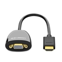 绿联 UGREEN 转换器 40253 MM105 HDMI转VGA线 (黑色)