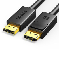 绿联 UGREEN DP高清线4K 电脑电视显示器连接线 显卡转换器线 10212 DP102 3米 (黑色)