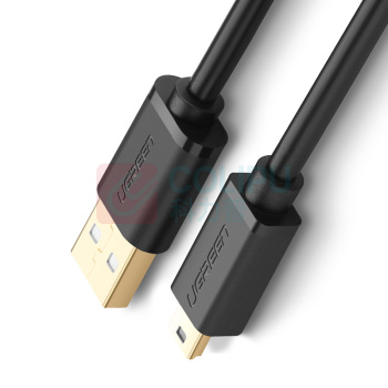 绿联 UGREEN USB2.0转Mini USB数据线 10355 US132 1米 Mini 5pin T型口充电连接线