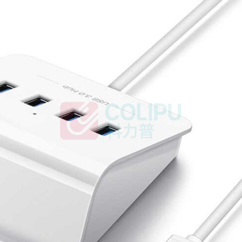 绿联 UGREEN USB 3.0HUB四口集线器 40441 CR109 1.5米 (白色) 带供电口