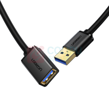 绿联 UGREEN USB3.0延长线 电脑U盘鼠标键盘打印机充电器加长线 30127 US129 3米 (黑色) 公对母