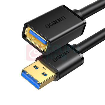 绿联 UGREEN USB3.0延长线 电脑U盘鼠标键盘打印机充电器加长线 30127 US129 3米 (黑色) 公对母