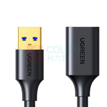 绿联 UGREEN USB3.0延长线 电脑U盘鼠标键盘打印机充电器加长线 30127 US129 3米 (黑色) 公对母