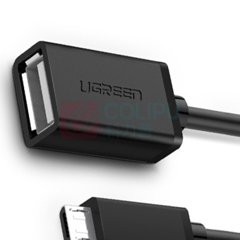 绿联 UGREEN OTG数据线 10396 US133 Micro USB转接头线 (黑色)