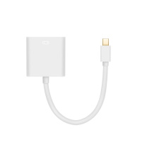 酷比客 L-CUBIC Mini DisplayPort转VGA转接线 LCCPMDPVGAWH 0.2米 (白色)