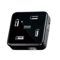 山业 SANWA SUPPLY 多功能集线器 USB-HUB250BK 七口 (黑色)