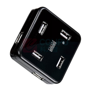 山业 SANWA SUPPLY 多功能集线器 USB-HUB250BK 七口 (黑色)
