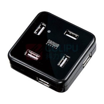 山业 SANWA SUPPLY 多功能集线器 USB-HUB250BK 七口 (黑色)