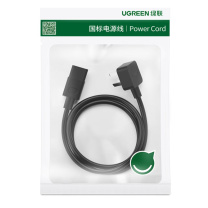 绿联 UGREEN 电脑主机电源线 60801 CD133 3米 国标三孔品字尾通用 适用台式机显示器屏电饭煲打印机三芯电源适配器连接线延长线