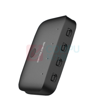 胜为 shengwei 打印机分线器 US-401  USB共享器 4口打印分线器 USB手动切换器 多台电脑共享打印机 四进一出