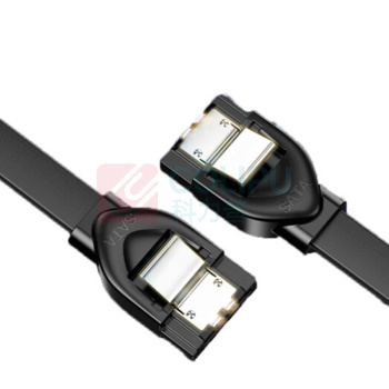山泽 SAMZHE SATA3.0硬盘数据线 固态机械硬盘数据连接线 WDZ05 弯头0.5米