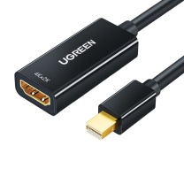 绿联 UGREEN 转换器 40360 MD112 Mini DP转HDMI 黑色