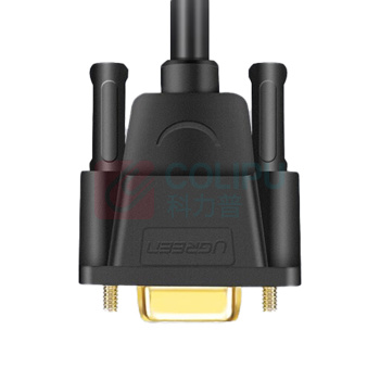 绿联 UGREEN DB9串口延长线 公对母RS232 20146 DB101 2米