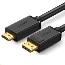 绿联 UGREEN DP转HDMI转接线 Displayport to HDMI 10202 DP101 2米