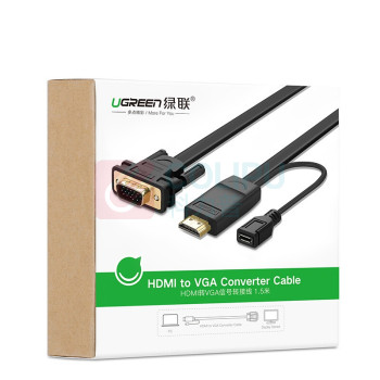 绿联 UGREEN HDMI转VGA转接线 40267 MM101 1.5米