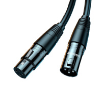 绿联 UGREEN 卡侬公对母话筒音频延长线 20711 AV130 3米 (黑色)