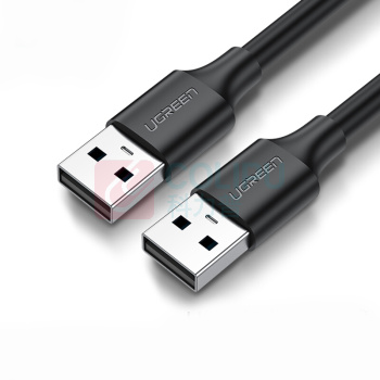 绿联 UGREEN USB2.0数据线 公对公 30136 US102 3米 (黑色)