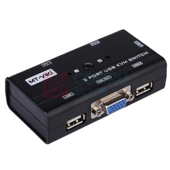 迈拓维矩 MTVIKI kvm切换器 MT-260KL 2口 显示器键鼠共享高清VGA 二进一出