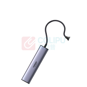 绿联 UGREEN Type-C转HDMI+千兆网卡 3口USB分线器 20934 CM475