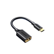 绿联 UGREEN Mini USB2.0 OTG数据线 30175 US154 Type-C转USB2.0转接头 安卓平板电脑接U盘USB-C转换器 通用小米荣耀华为手机苹果MacBook