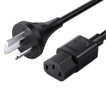 绿联 UGREEN 电脑主机电源线 80770 CD133 1.5米 国标三孔品字尾通用 适用于电饭煲台式机箱显示器打印机