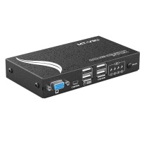 迈拓维矩 MTVIKI KVM切换器4口vga自动四进一出 MT-471UK-L (黑色)