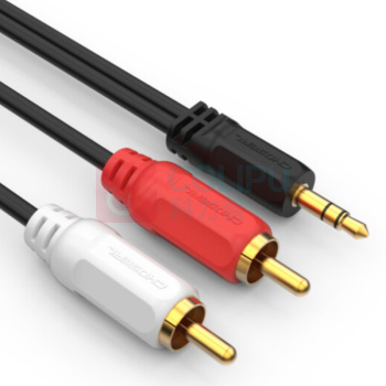 秋叶原 CHOSEAL 3.5mm一分二莲花头音频线 QS3002T1D5 单米 