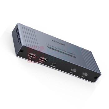 迈拓维矩 MTVIKI KVM切换器 MT-HK201W 二进一出 HDMI无缝切换