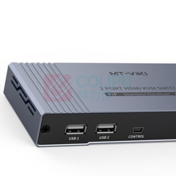 迈拓维矩 MTVIKI KVM切换器 MT-HK201W 二进一出 HDMI无缝切换