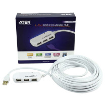 宏正 ATEN 4端口USB2.0长距离Hub集线器 usb分线器一拖四 工业级 UE2120H