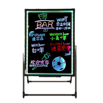 AUCS 电子荧光板 面板尺寸40*60cm 整体尺寸40*90cm 充电升降款发光字小黑板
