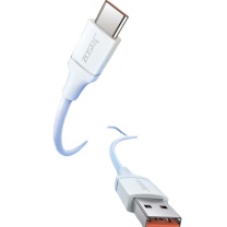捷森 USB AM/Type-C快充数据线6A全兼容(D117) 长度1.5米 (白色)