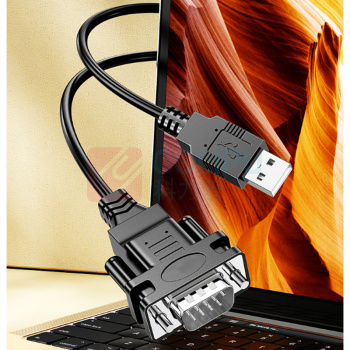北工 USB转RS232公头串口线 BG2G32 2m (黑色)