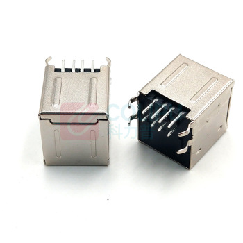 创艺鼎 USB插座 CYD-USB-K-9 DC12V/0.1A USB接头2个/包 双层全包USB插座A母