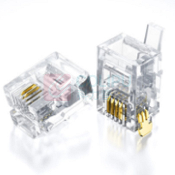 航赞 RJ11电话水晶头 6P2C 