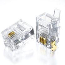 航赞 RJ11电话水晶头 6P2C 