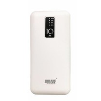 雷摄 LEISE 充电宝 移动电源 LS-ZJSX01 10000毫安 (白色) 自带四线+手机支架 小巧便携式通用苹果华为小米手机