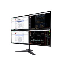 乐歌 LOCTEK 显示器支架 D2Q 四屏大V底座13-30英寸 (黑色)