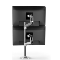 爱格升 Ergotron 双屏支架大屏双显示器支架臂电脑显示器显示屏显示器增高架电脑桌 45-549-026 40” (抛光铝)