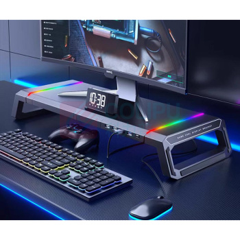 酷睿冰尊 ICE COOREL 电脑显示器增高架 UP-1S USB3.0扩展坞 带RGB T1灯光