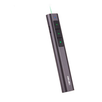得力 deli 可充电便携式翻页笔 2809 绿光 (黑色)