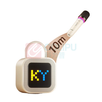 金运 K歌麦克风蓝牙电视小音箱套装 K26 (像素白) 一体式家庭k歌套装新款无线话筒自带声卡专用卡拉ok