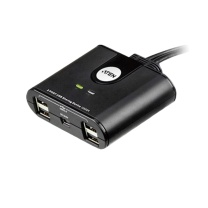 宏正 ATEN VGA4口KVM切换器音视频切屏器 US224