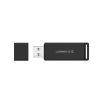绿联 UGREEN 读卡器多功能二合一USB3.0高度读取 支持TF/SD型相机行车记录仪安防监控内存卡手机存储卡 双卡单读 40750 CM104 USB3.0 (黑色)
