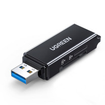 绿联 UGREEN USB 3.0转TF+SD读卡器 40752 CM104 双卡双读