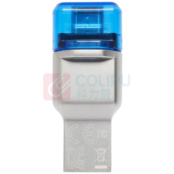 金士顿 USB 3.1 TF(Micro SD)双接口读卡器 FCR-ML3C 2合1 (银色)