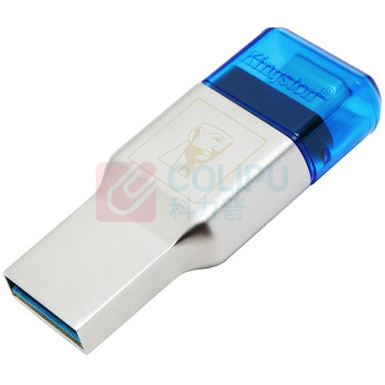 金士顿 USB 3.1 TF(Micro SD)双接口读卡器 FCR-ML3C 2合1 (银色)